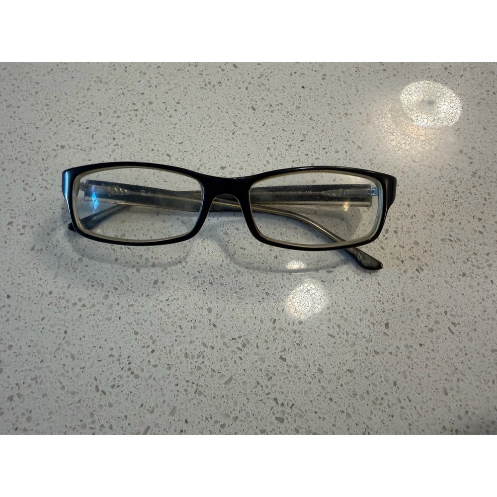 Ray-Ban RB 5114  Unisex Polished Black On Transparent Eyeglasses Frame 52 16 135